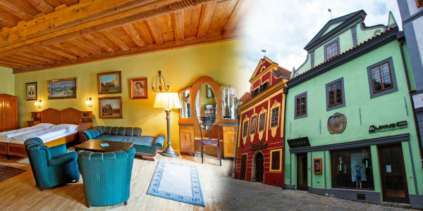 The whole hotel in the center of Krumlov for yourself